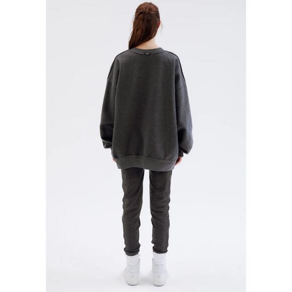 The BAR Varsity Inside Out Sweatshirt Grey White Reversible Size XL - Picture 3 of 8